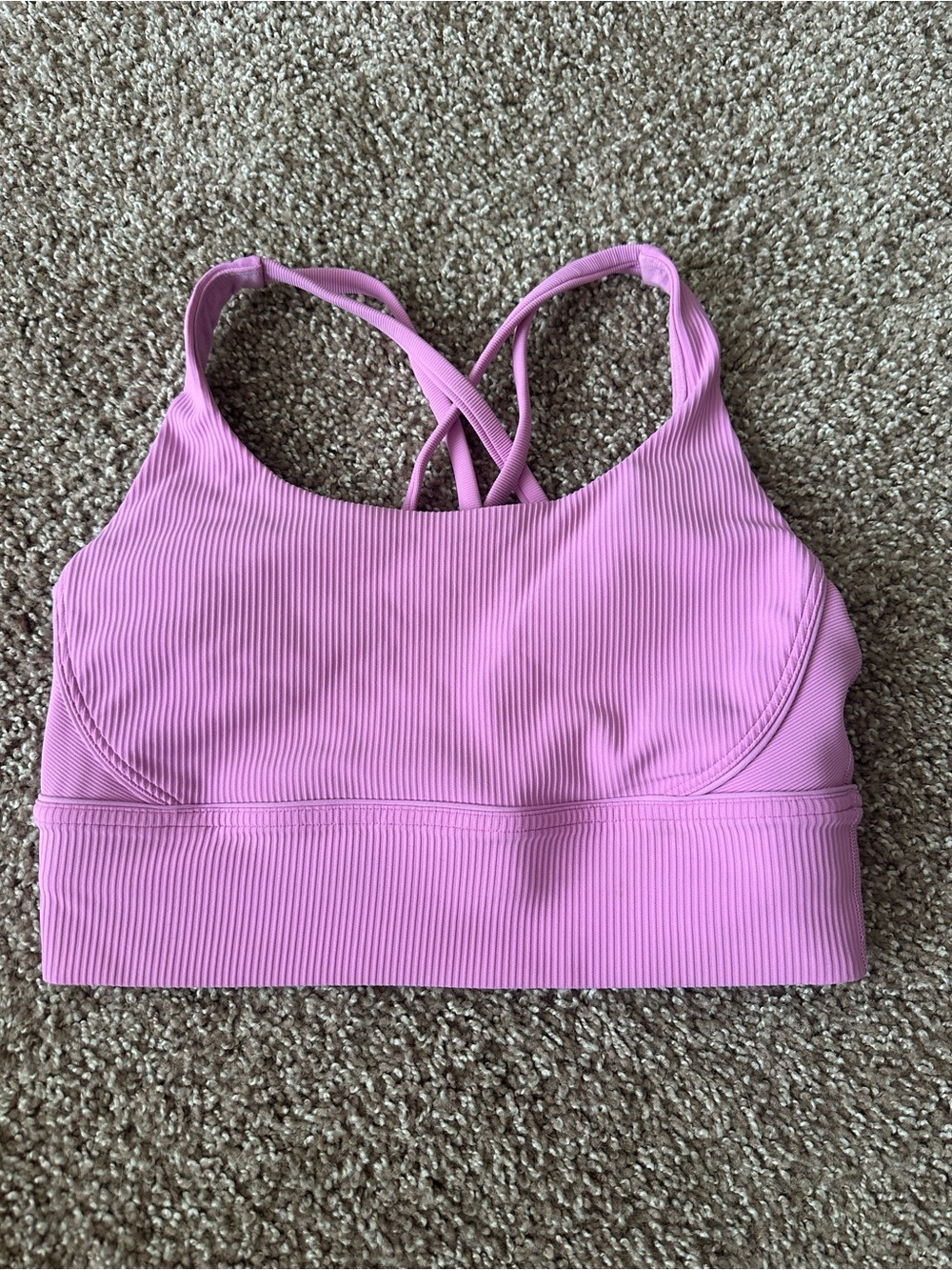 Lululemon longline energy bra *ribbed*
